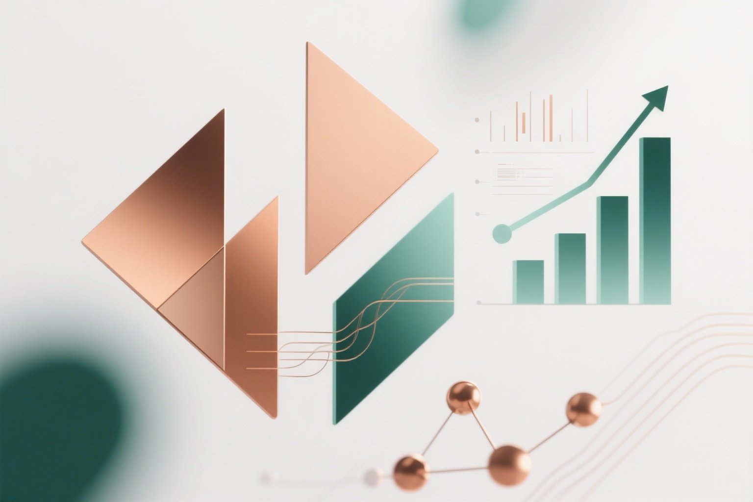 Digital transformation illustration showing modern business growth and technology integration